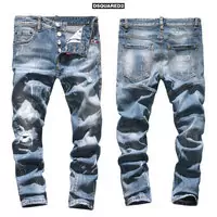 new hommes jeans dsquared2 best price snow blue